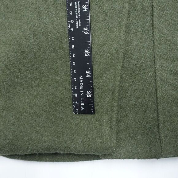 7 FOR ALL MANKIND Vest Women Green Long Moto Asymmetrical Zip Knit Vegan SZ M - Picture 2 of 7